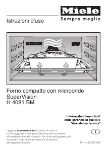 Manuale Miele H 4081 BM Forno