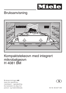 Bruksanvisning Miele H 4081 BM Ovn