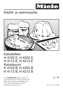 Käyttöohje Miele H 4202 B Uuni