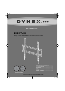 Handleiding Dynex DX-DRTVL103 Muurbeugel