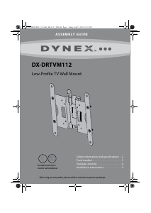 Handleiding Dynex DX-RTVM112 Muurbeugel