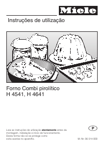 Manual Miele H 4641 Forno