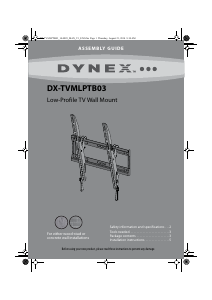 Handleiding Dynex DX-TVMLPTB03 Muurbeugel