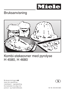 Bruksanvisning Miele H 4680 B Ovn