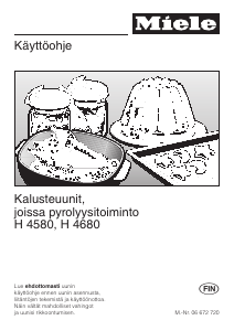 Käyttöohje Miele H 4680 B Uuni
