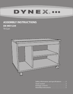 Bruksanvisning Dynex DX-WD1239 TV-bänk