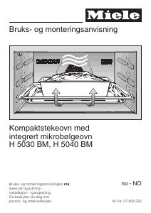 Bruksanvisning Miele H 5030 BM Ovn