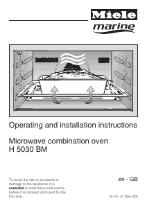 Manual Miele H 5030 BM Oven