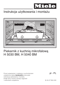 Instrukcja Miele H 5040 B Piekarnik