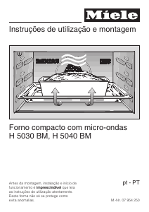 Manual Miele H 5040 BM Forno