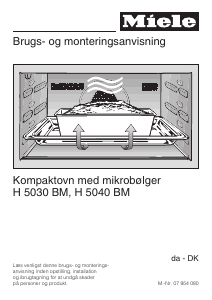 Brugsanvisning Miele H 5040 BM Ovn
