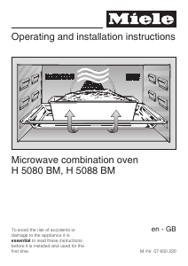 Handleiding Miele H 5080 BM Oven