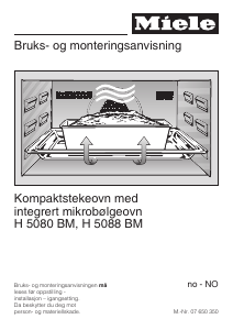 Bruksanvisning Miele H 5080 BM Ovn