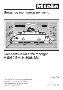 Brugsanvisning Miele H 5080 BM Ovn