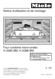 Mode d’emploi Miele H 5080 BM Four