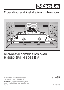 Manual Miele H 5088 BM Oven