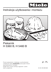 Instrukcja Miele H 5360 B Piekarnik