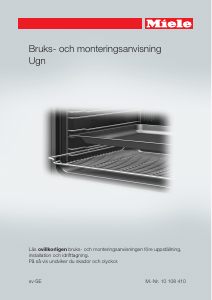 Bruksanvisning Miele H 6160 BP Ugn