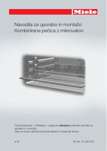 Priročnik Miele H 6200 B Pečica
