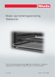 Bruksanvisning Miele H 6560 BP Ovn
