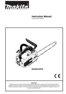 Manual Makita DCS3410TH Chainsaw