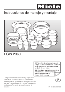 Manual de uso Miele EGW 2060 Calentador de platos