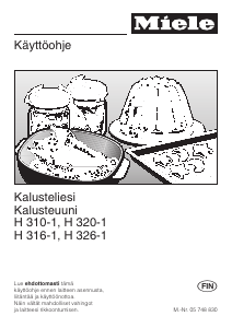Käyttöohje Miele H 326-1 B Liesi