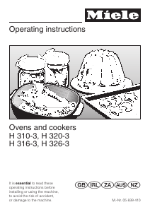 Handleiding Miele H 326-3 B Fornuis