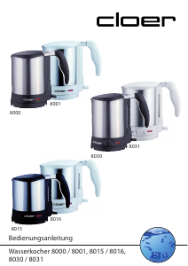 Bedienungsanleitung Cloer 8031 Wasserkocher