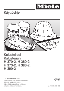 Käyttöohje Miele H 383-2 B-KAT Liesi