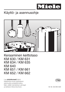 Käyttöohje Miele H 4280 E Liesi