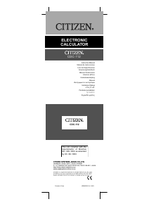 Manual Citizen CDC-112 Calculator