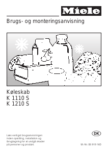 Brugsanvisning Miele K 1110 S Køleskab