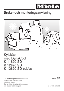 Bruksanvisning Miele K 11820 SD Kylskåp