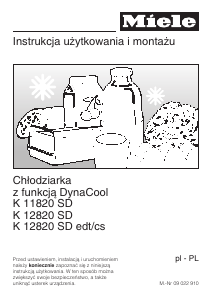 Instrukcja Miele K 12820 SD ed Lodówka