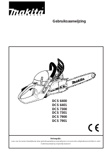 Handleiding Makita DCS7901 Kettingzaag