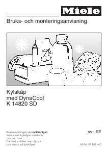 Bruksanvisning Miele K 14820 SD Kylskåp