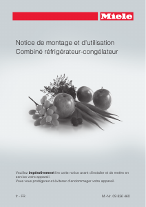 Mode d’emploi Miele K 14824 SD ed/cs Réfrigérateur