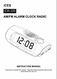 Handleiding ICES ICR-220 Wekkerradio