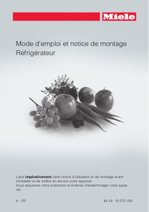 Mode d’emploi Miele K 14827 SD ed/cs-1 Réfrigérateur