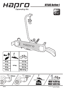 Instrukcja Hapro Atlas Active 1 Bagażnik rowerowy