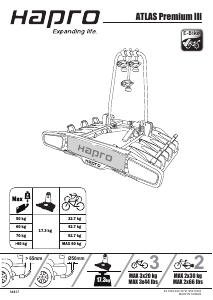 Manuál Hapro Atlas Premium III Nosič jízdních kol