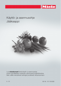 Käyttöohje Miele K 1801 Vi Jääkaappi