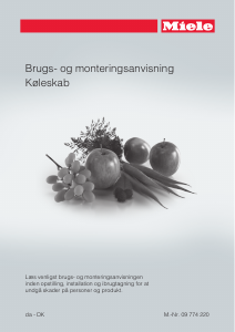 Brugsanvisning Miele K 1901 Vi Køleskab