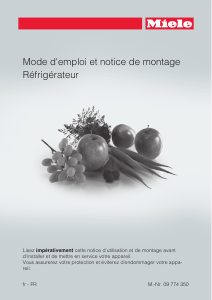 Mode d’emploi Miele K 1901 Vi Réfrigérateur