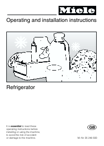 Manual Miele K 2212 S Refrigerator