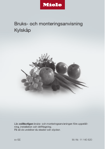 Bruksanvisning Miele K 28242 D ws Kylskåp