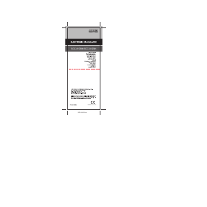 Mode d’emploi Citizen SDC-812BN Calculatrice