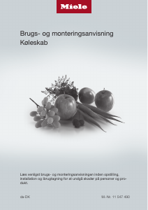 Brugsanvisning Miele K 2902 Vi Køleskab