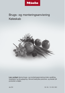 Brugsanvisning Miele K 31222 Ui-1 Køleskab